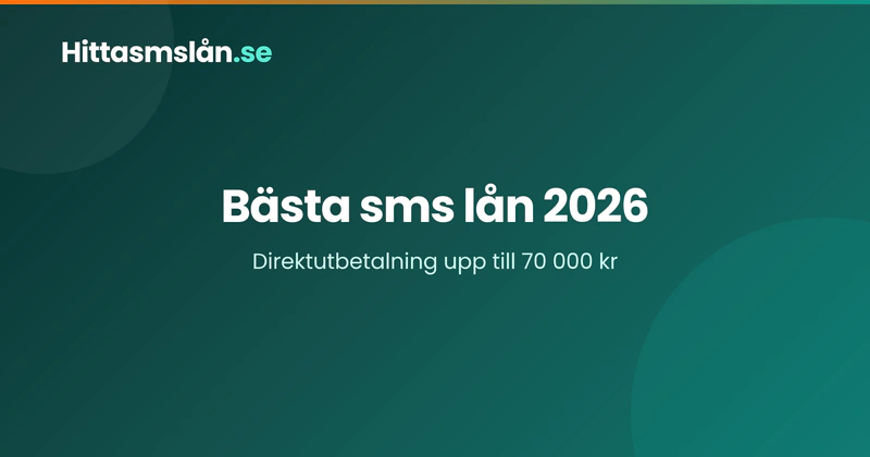 Bästa sms lånet 2026