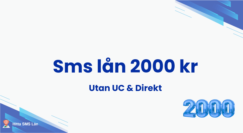 Sms lån 2000 kr