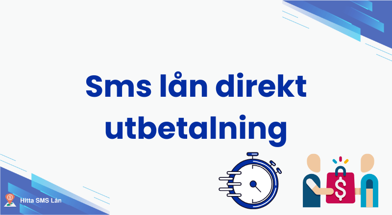 Sms lån direkt