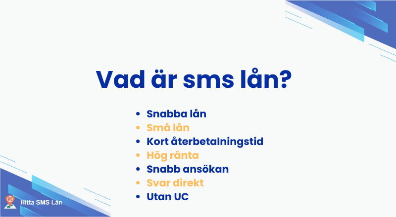 Vad är sms lån?